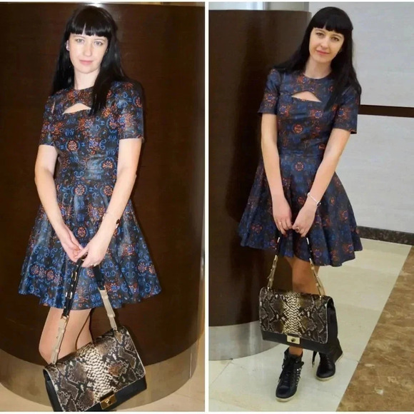 Markus Lupfer x ASOS leather skater dress size 6 - Picture 14 of 14